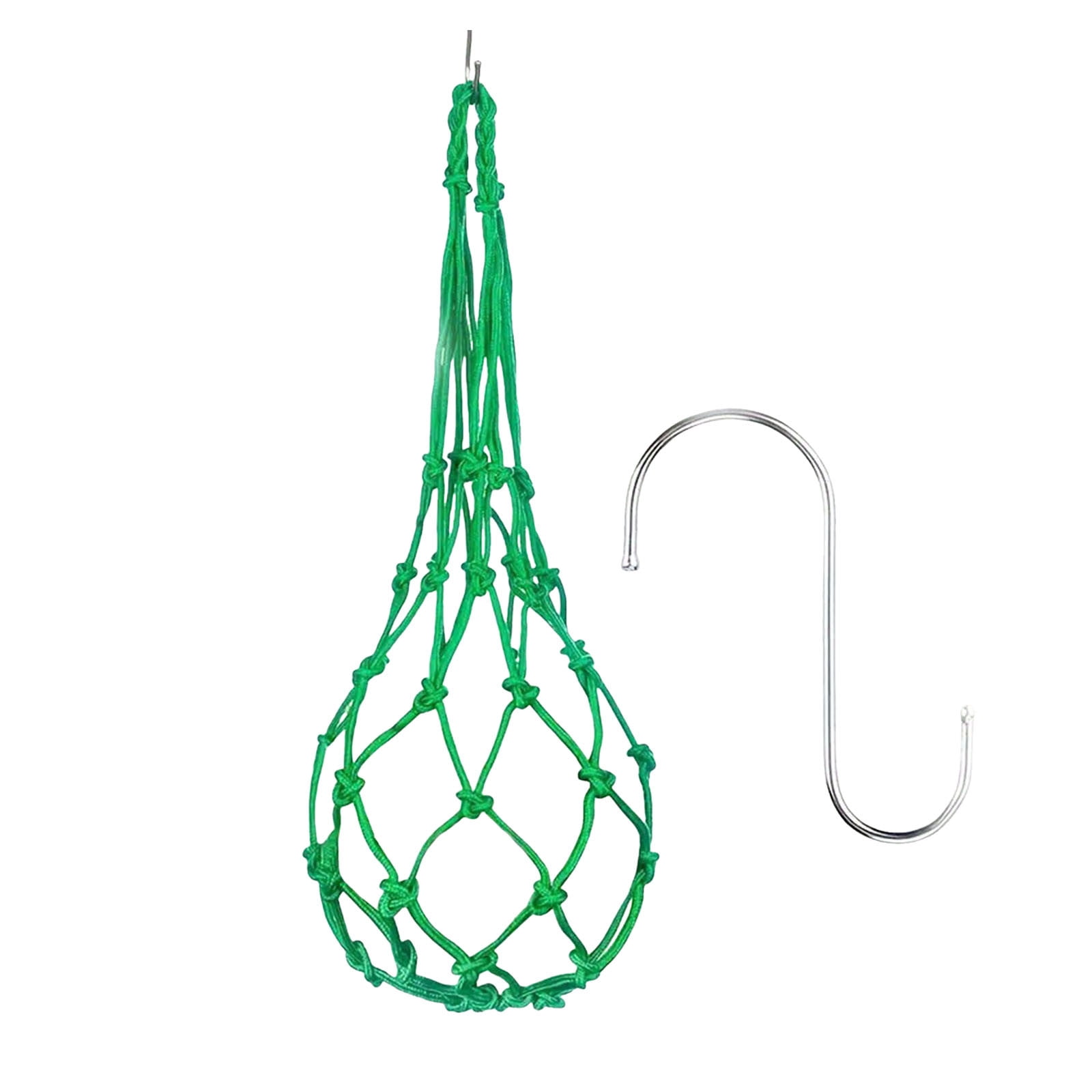 Melon Hammock Net 5-Pack - Strong Trellis Support for Watermelon, Cantaloupe & Pumpkin - Includes Rust-Proof Hooks for Vertical Garden Growing