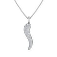 thumbnail image 1 of Melor - Diamond Cornicello Italian Horn Pendant, 1 of 4