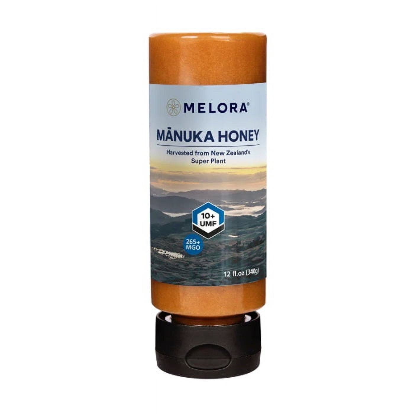 MELORA HONEY MNUKA UMF 10+ SQZBT 12 OZ - Pack of 1