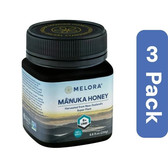 Melora Manuka Honey UMF 8 Jar 8.8 oz (Pack Of 3)
