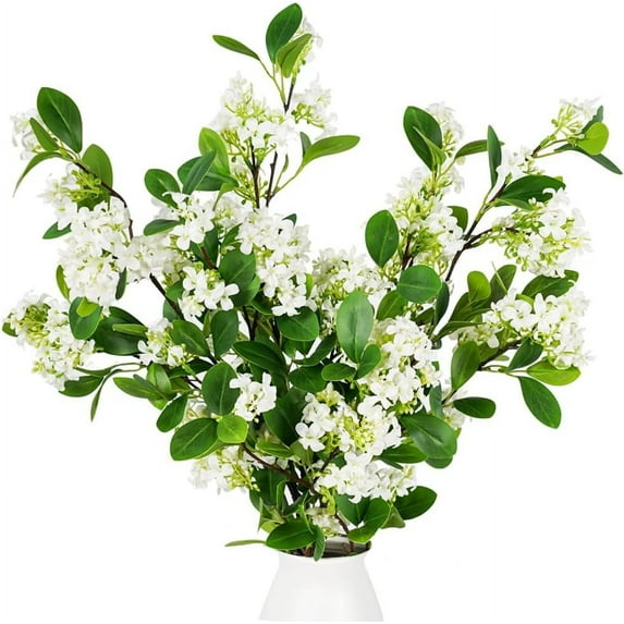 Melorca&Guilla Artificial Plants,3PCS 32" Green Faux Branches for Vase Faux Stems Greenery Stems,Artificial Branches Fake Plants for Shop Garden Office Home Décor (3, Daphne)