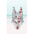 thumbnail image 1 of Meloriaswim Sexy stylish Floral and Leaf printed padded bandage one-piece bikini, 1 of 5