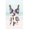 thumbnail image 1 of Meloria Swim And Fashion Vintage Ethnic Print Padded Lace-Up High Waist Tankini Set, 1 of 3