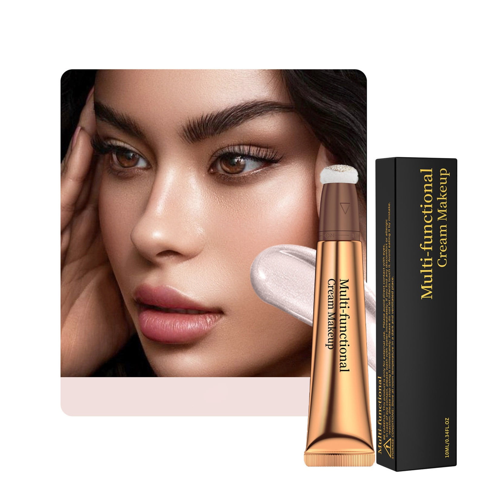 Melotizhi Beauty Wand Liquid Face Concealer Contouring With Cushion