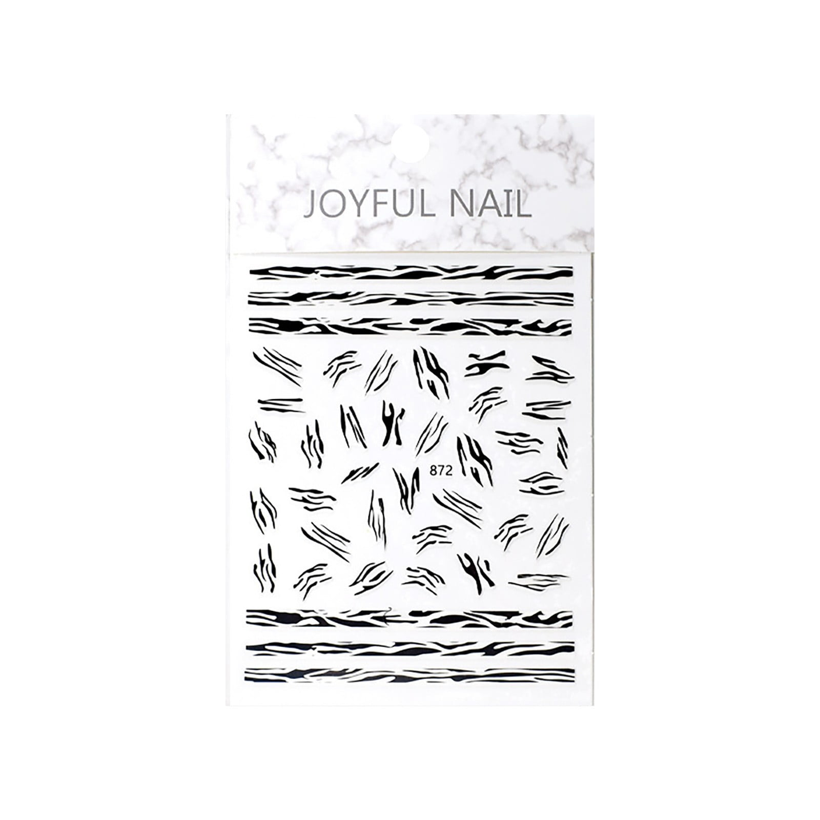 Melotizhi Cute Nail Stickers Decals Gel Nail Art Design Kit Nail Salon Cow Sticker Set Nail