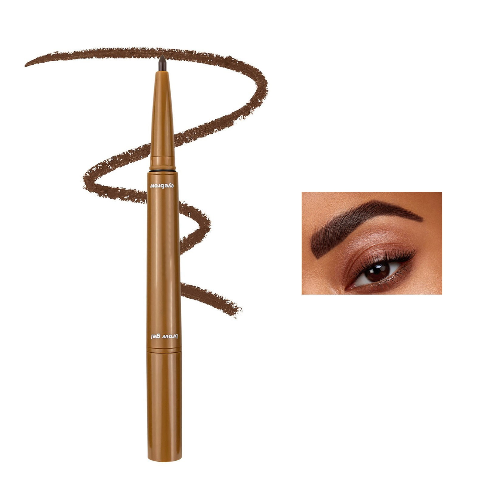 Melotizhi Double Headed Eyebrow Pencil With Eyebrow Gel 4 Colors