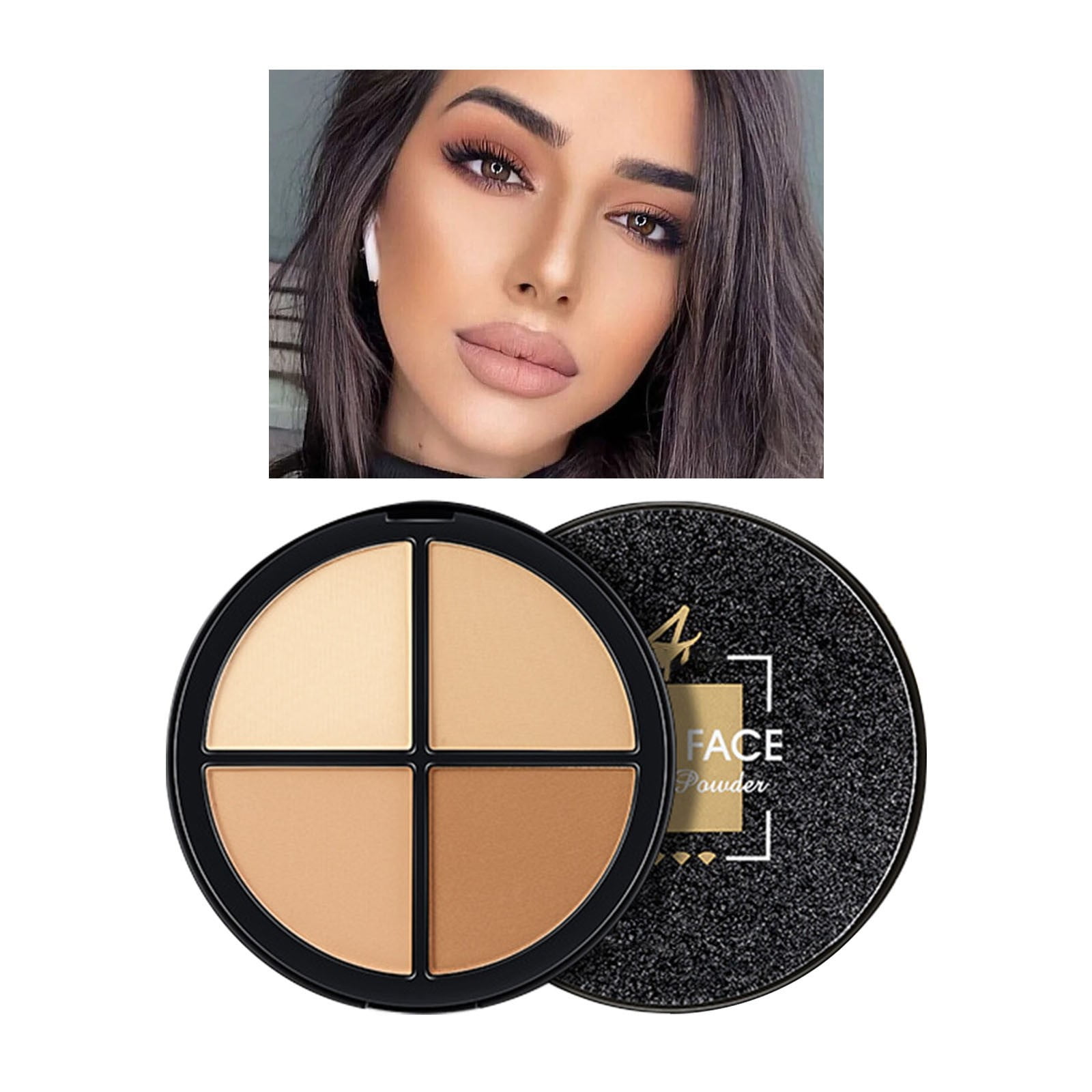 Melotizhi Highlighter Powder Makeup Palette Facial Bronzers