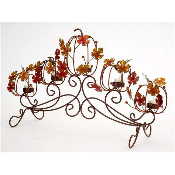 Melrose 40" Serpentine Iron Scrollwork Decorative Tea Light Candle Holder