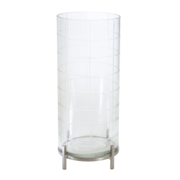Melrose 5.5" Etched Glass Candle Holder