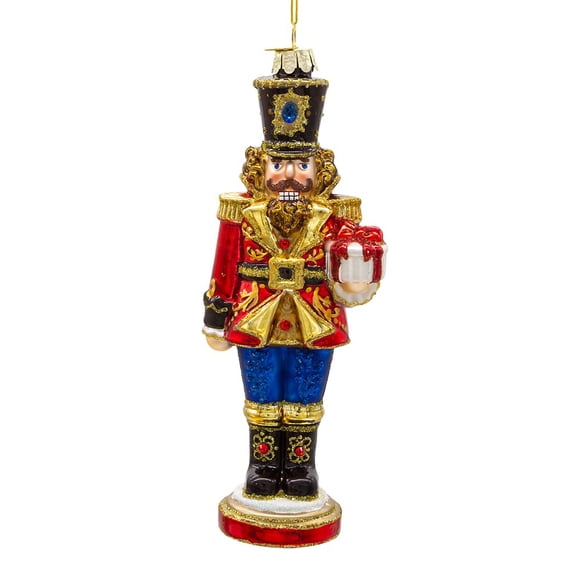 Kurt Adler 7-Inch Bellissimo Glass Nutcracker Ornament