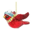 thumbnail image 1 of Melrose Set of 6 Flying Cardinal Glass Christmas Ornaments 4", 1 of 3