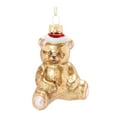 thumbnail image 1 of Melrose 86445 Teddy Bear Ornament, 3.75-inch Height, Glass, 1 of 3