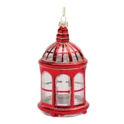 Melrose International LLC Lantern Ornament Set of 6 5.5H Glass