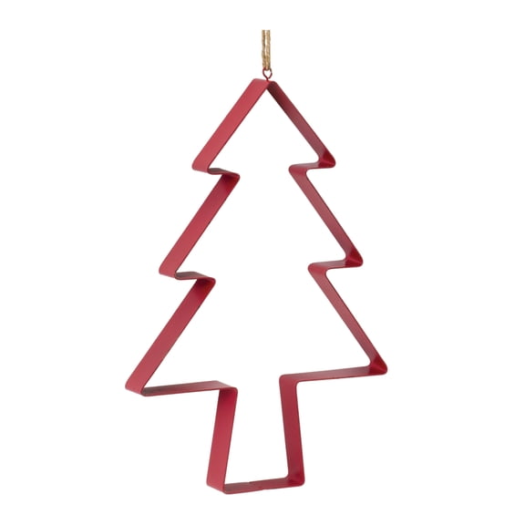 Melrose International LLC Tree Cookie Cutter Ornament (Set of 4) 12"H Metal