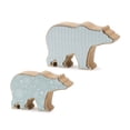 thumbnail image 1 of Melrose 87163 Bear Figurine, Set of 2, 6-inch Length, Wood, 1 of 3