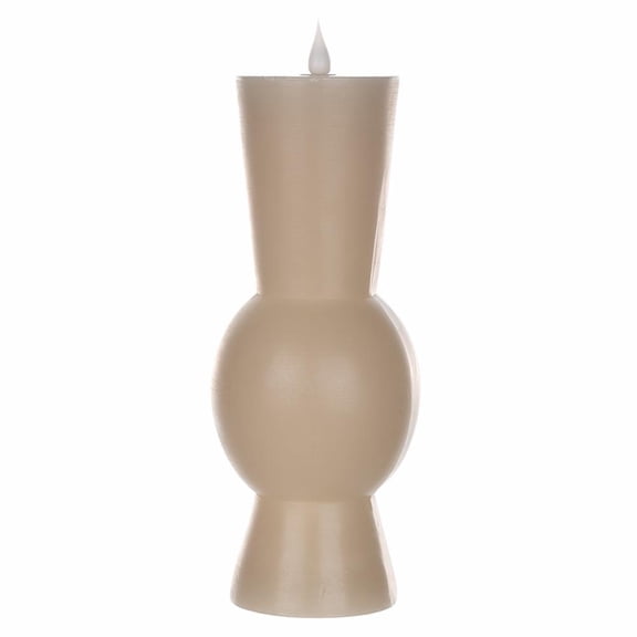 Melrose International LLC Simplux LED Designer Candle w/4 and 8 Hr Timer (Set of 2) 3.5" x 9.25"H Wax