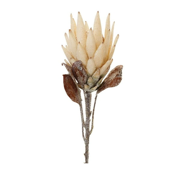 Melrose Protea Artificial Floral Stem Sprays - 29.25" - Cream - Set of 2