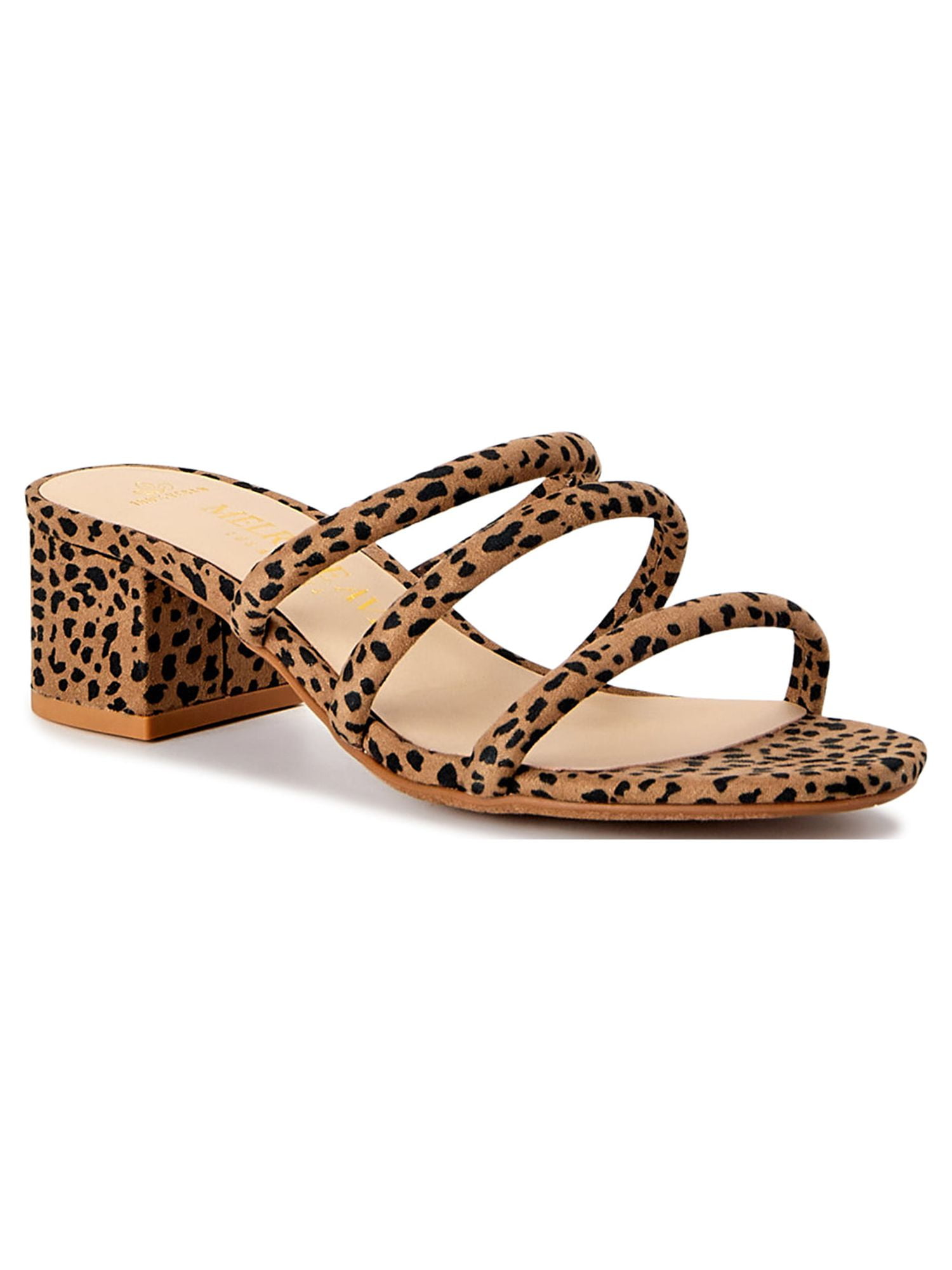 Faux suede slide sandals sale