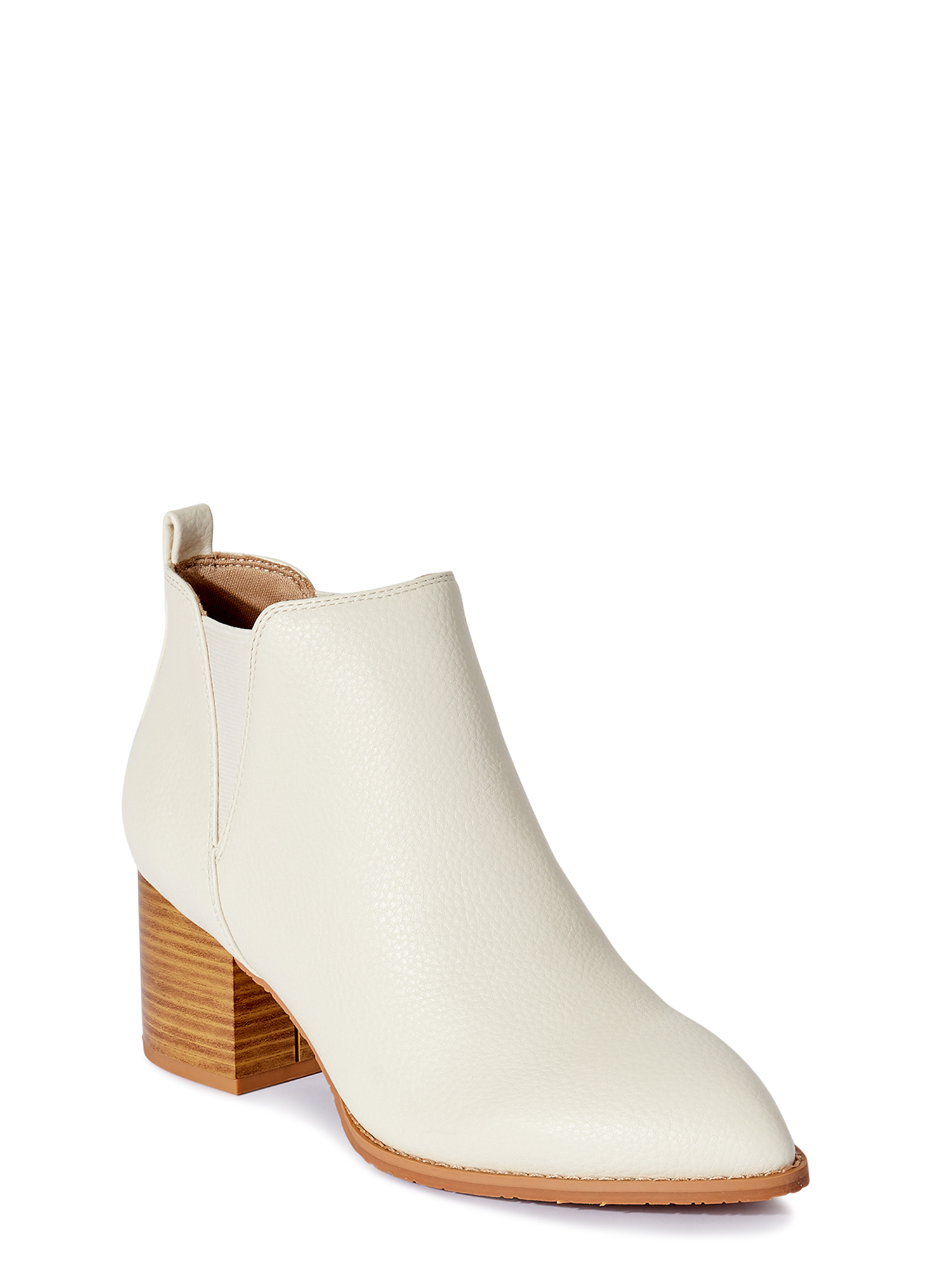 melrose ave women's vegan leather knee high block heel boots