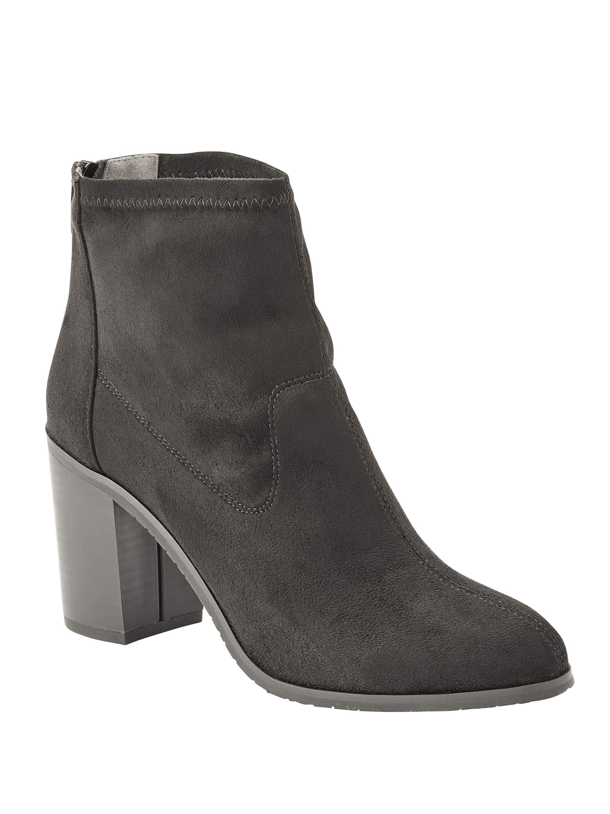 melrose ave women's vegan leather knee high block heel boots
