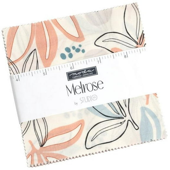 Melrose Charm Pack by Studio M; 42 - 5" Precut Fabric Quilt Squares