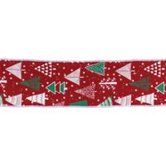 Melrose International Embroidered Snowflake Wired Ribbon 4