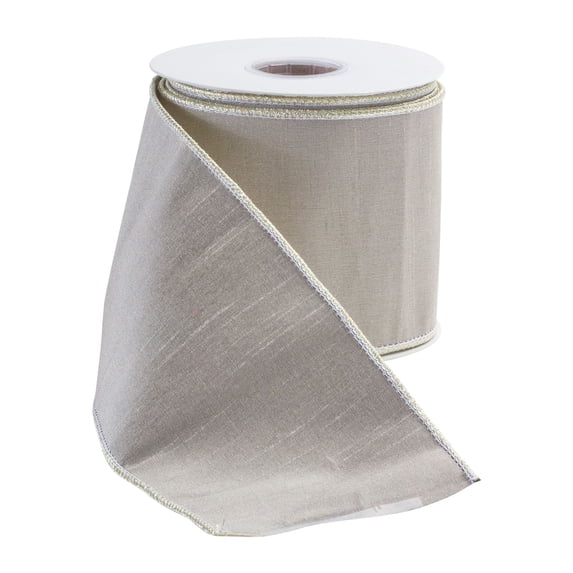4" x 10 Yds. Ribbon Wired Polyester