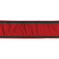 Melrose Christmas Wired Craft Ribbon - 4" x 5 Yards - Red and Green