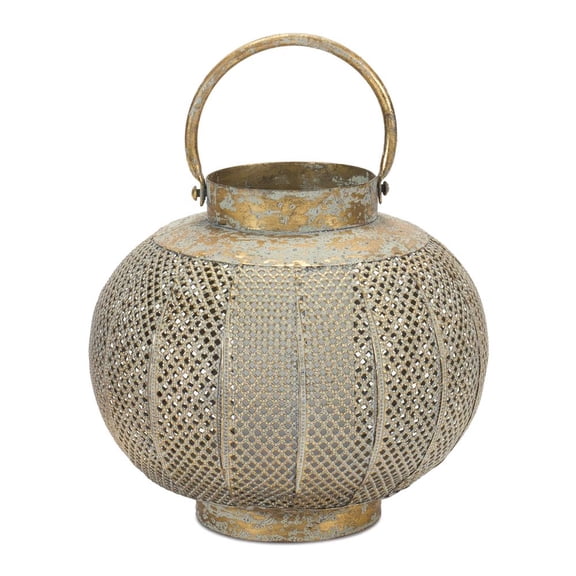 Melrose International LLC Lantern 8.5"D x 8.75"H Metal