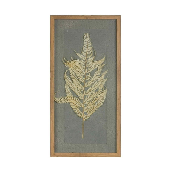 Melrose Dried Fern Framed Wall Art - 14" x 27.5"