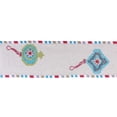 thumbnail image 1 of Melrose Embroidered Ornament Christmas Wired Craft Ribbon - 4" x 5 Yards - Multi-Color, 1 of 2