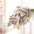 thumbnail image 1 of Melrose Glittered Leaves Artificial Christmas Spray - 35.5" - Pink - Set of 6, 1 of 2