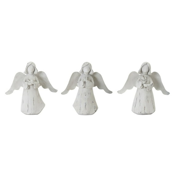 Melrose Home Decorative Angel (Set of 6) 6.25"H Resin
