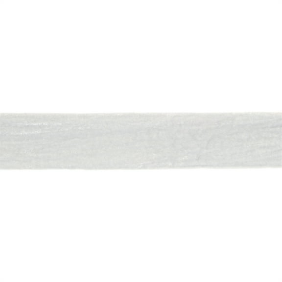 Melrose 96853DS 2 in. x 10 yards Raw Edge Rayon & Velvet, Silver