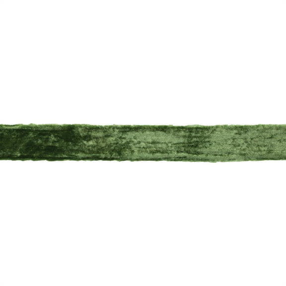 Melrose 94323DS 2 in. x 10 yards Raw Edge Rayon & Velvet, Green
