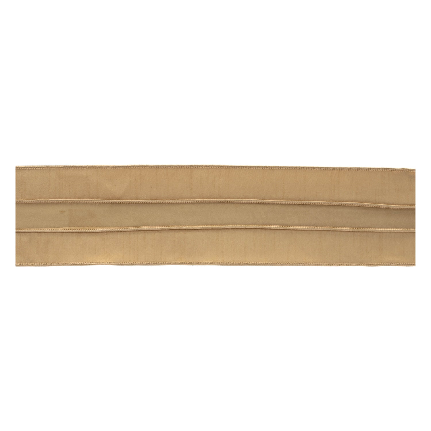 Melrose 95129DS 4 in. x 5 yards Wired Polyester, Gold - Set of 2