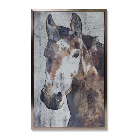 Horse Print 19.25"L x 31"H Plastic/MDF