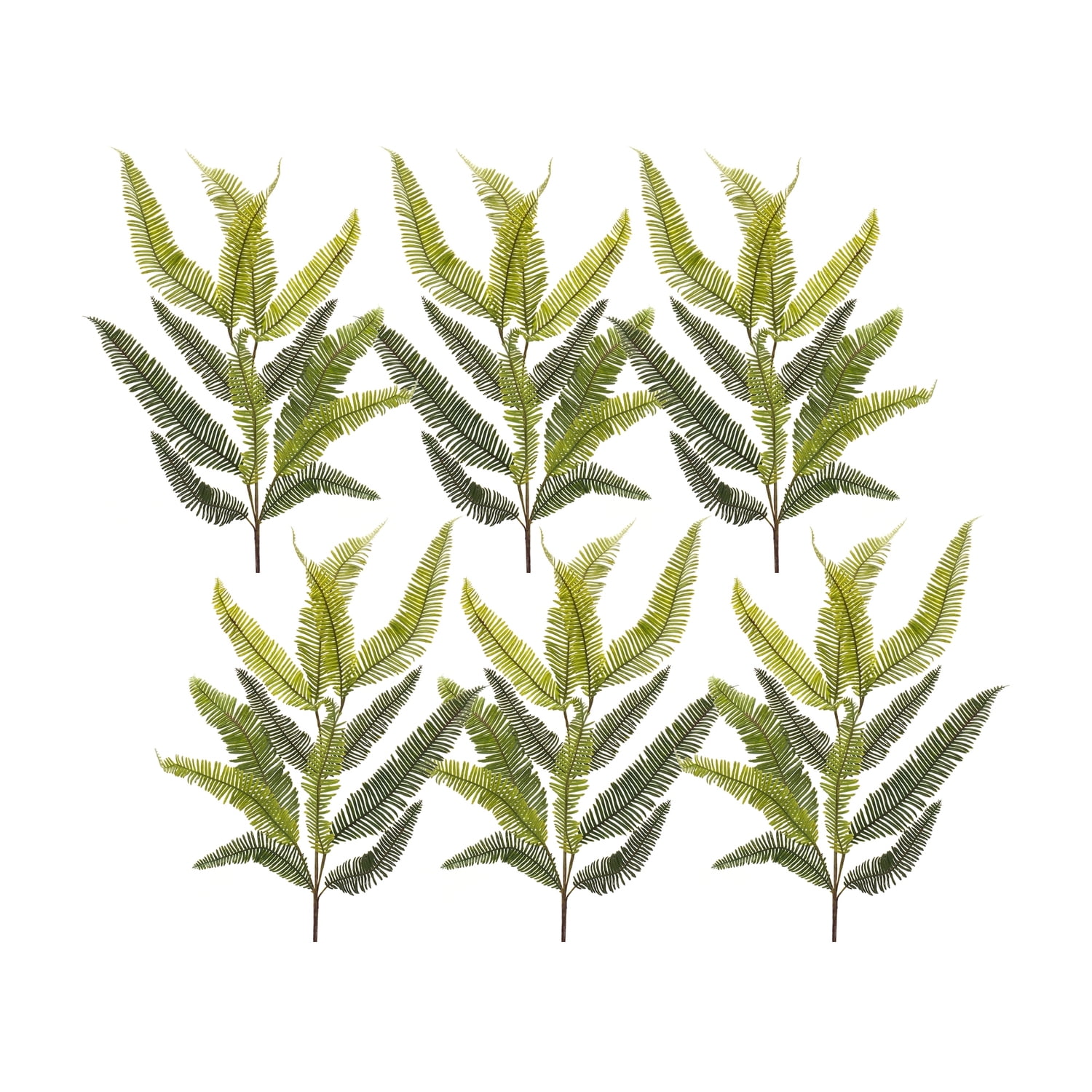 Multi-Color Plastic Fern Spray Set for Tabletop Centerpieces