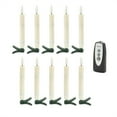 thumbnail image 1 of Melrose International Candle Clip w/Remote (Set of 10) IVORY 5.5"H 1 AAA Battery Not Included, 1 of 2