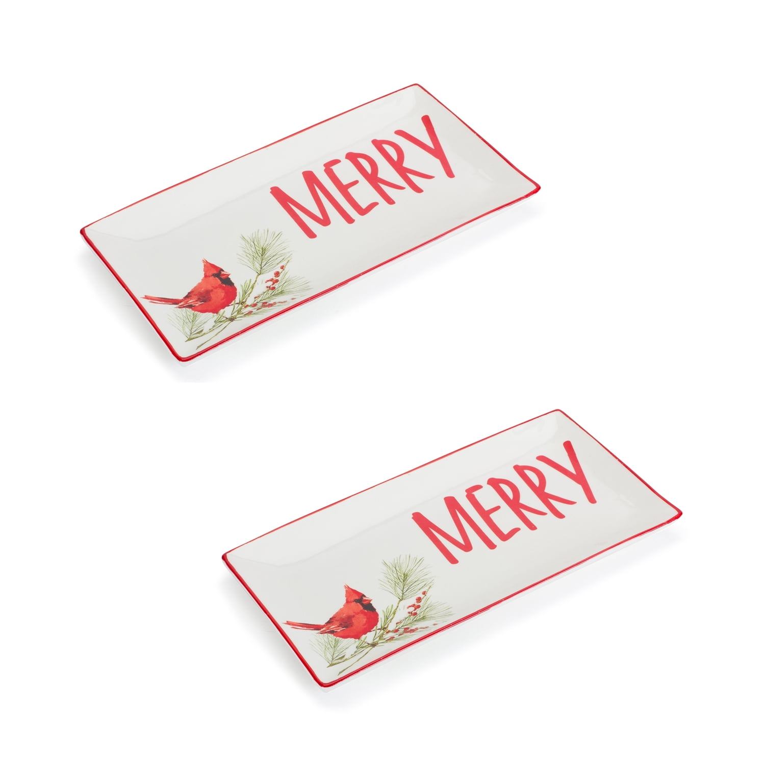Melrose International Feathered Cardinal Bird Shelf Sitter (Set of 12) main image 1