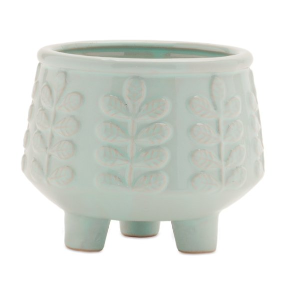 Melrose International Container (Set of 4) 4.75"D x 4"H Ceramic