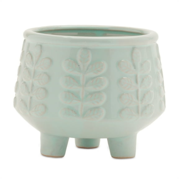 Melrose International Container (Set of 4) 4.75"D x 4"H Ceramic