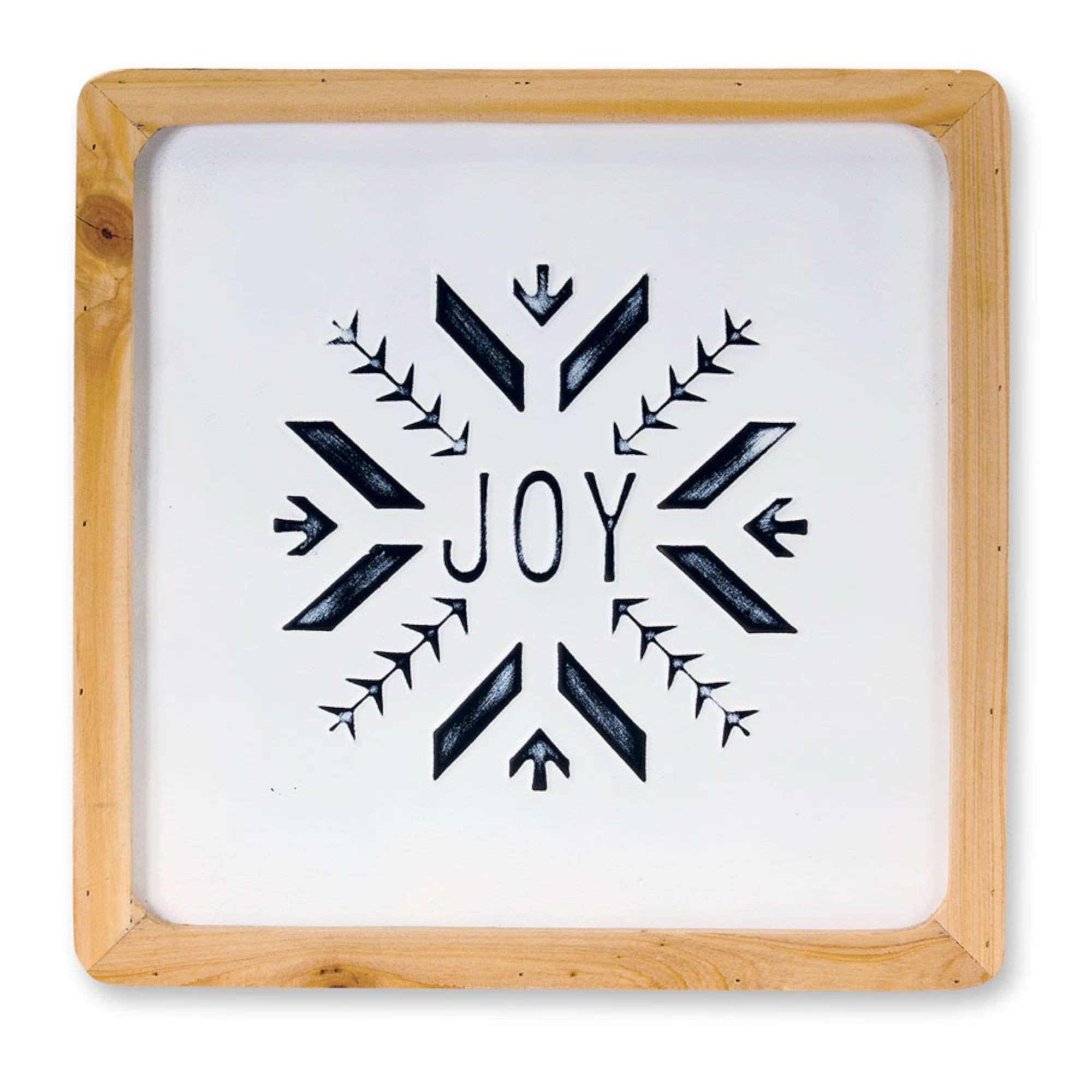 15.5" White Iron and Wood Joy Frame Set