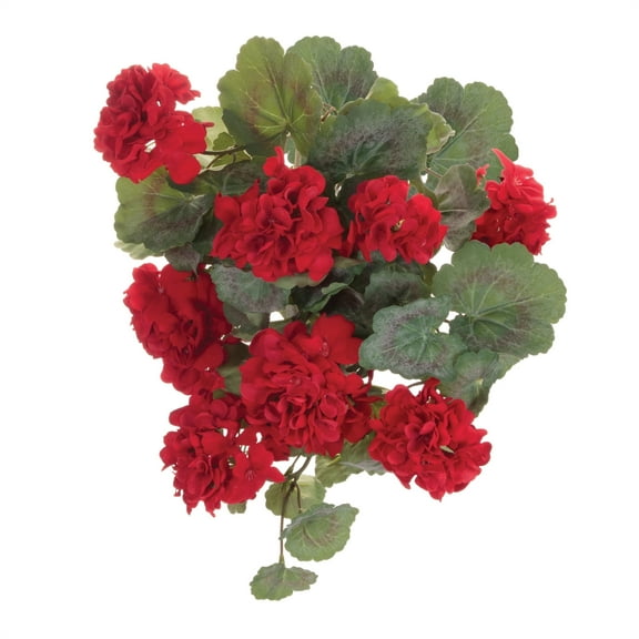 Melrose International Geranium Bush (Set of 2) 21.5"H Polyester