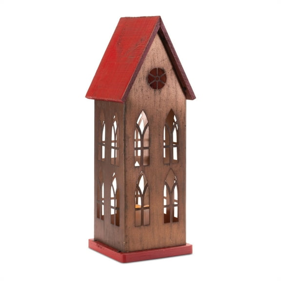 Melrose LED Church with Candle 17.5"H