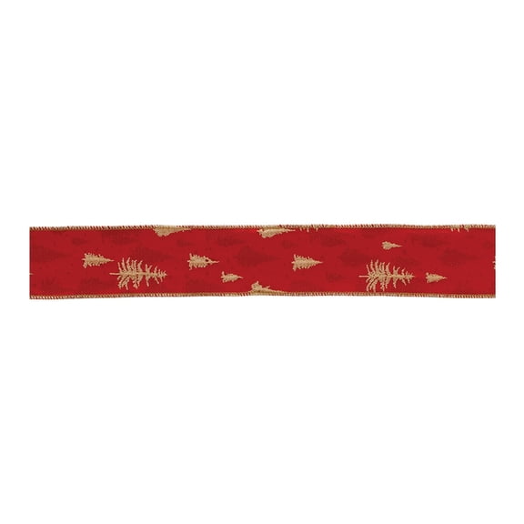 Melrose International 2.5" x 5 Yds. Wired (Set of 2) Polyester