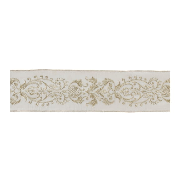 Melrose International 4" x 5 Yds. Wired Polyester