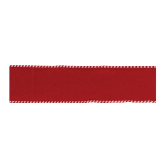Melrose Solid Wired Craft Ribbon - 4" x 5 Yards - Red