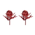 thumbnail image 1 of Melrose Set of 2 Red Artichoke Artificial Christmas Stems 18.5", 1 of 2