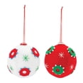 thumbnail image 1 of Melrose International Whimsical Fabric Ball Ornament (Set of 12), 1 of 5